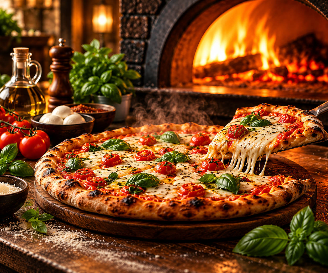Nygräddad pizza hos Uno Pizzeria