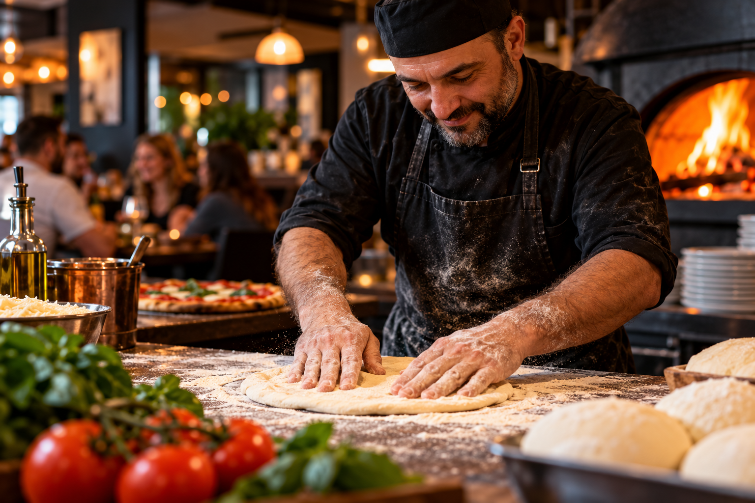Pizzabagare och gemenskap hos Uno Pizzeria